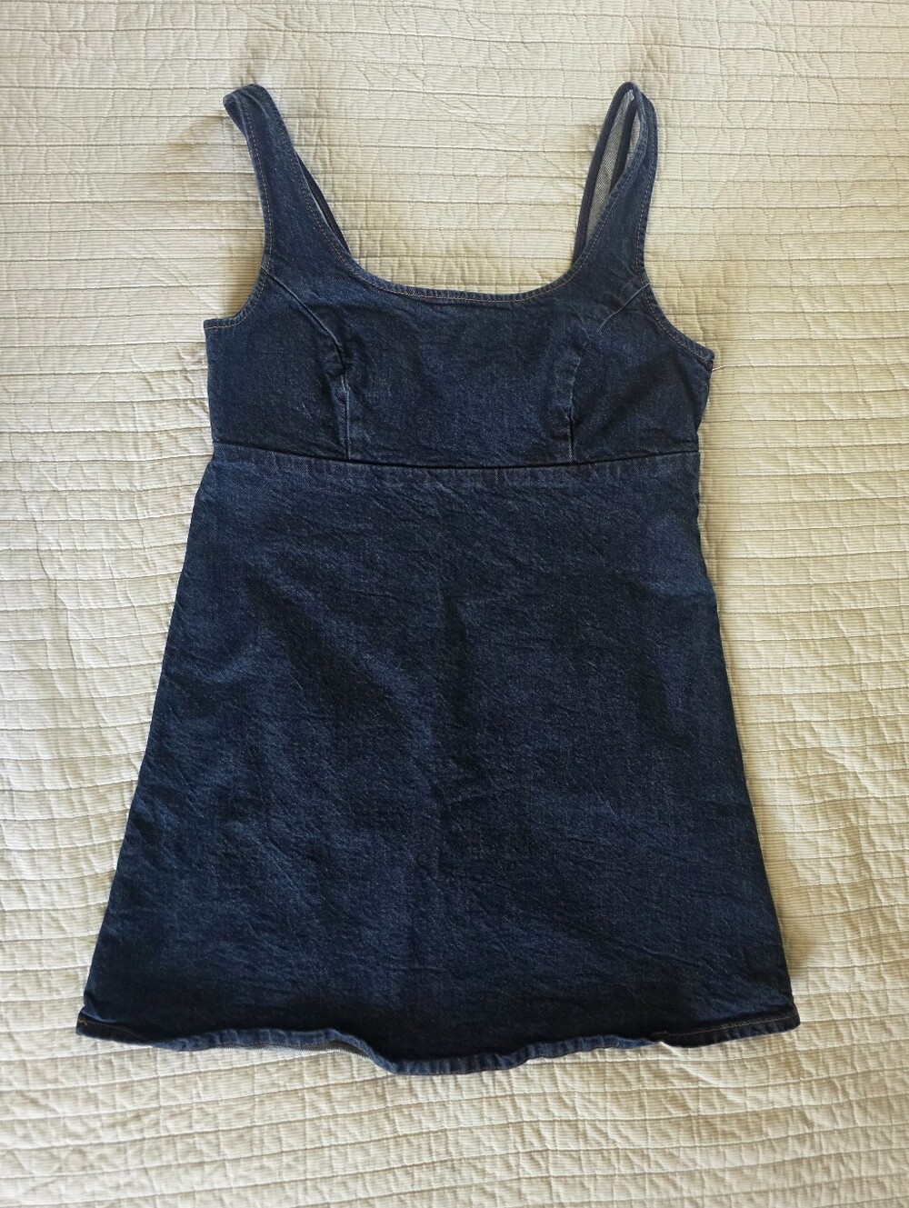H&M Divided Dark Wash Denim Mini Dress A-Line Size M